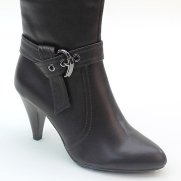 Coffee Twist-Strap Boot - 9 *NWOT - Picture 2 of 2